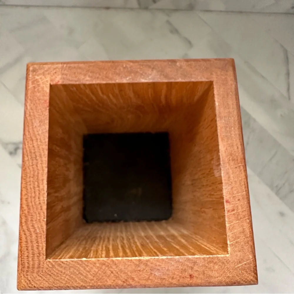 Cutco wooden utensil holder